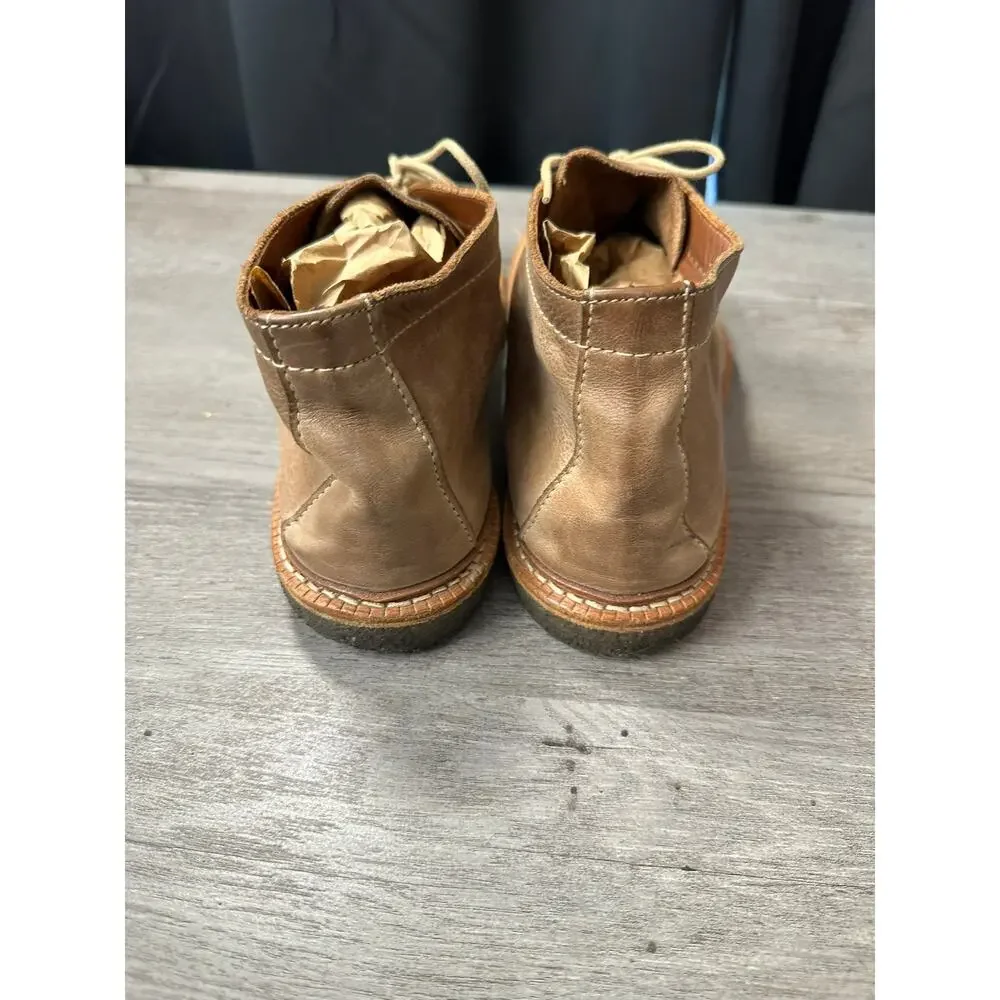 Allen Edmonds Mojave Boots Shoes Tan Leather Size 14